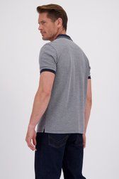 Le dos de Polo bleu mêlé de Dansaert Blue pour Hommes