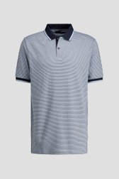 Photo produit 1 de Polo bleue avec motif navy-blanc de Dansaert Blue pour Hommes