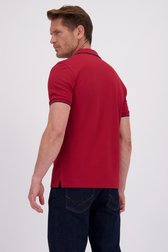 Le dos de Polo bordeaux à manches courtes de Dansaert Blue pour Hommes