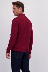 Le dos de Polo bordeaux à manches longues de Dansaert Blue pour Hommes
