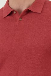 Polo bordeaux à texture gaufrée de Upper East pour Hommes