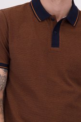 Détail de Polo brun à manches courtes de Ravøtt pour Hommes