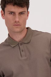 Détail de Polo brun clair à manches courtes de Only & Sons pour Hommes