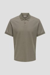 Photo produit 1 de Polo brun clair à manches courtes de Only & Sons pour Hommes
