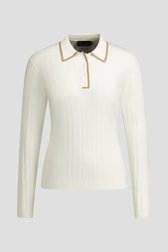 Photo produit 1 de Polo de golf blanc à manches longues de Dansaert Golf Club pour Femmes