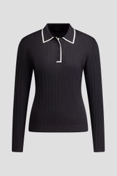 Photo produit 1 de Polo de golf gris foncé à manches longues  de Dansaert Golf Club pour Femmes
