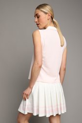 Le dos de Polo de golf sans manches rose de Dansaert Golf Club pour Femmes