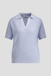 Photo produit 1 de Polo en maille bleu clair de Libelle pour Femmes