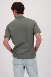 Le dos de Polo gris-vert à manches courtes de Only & Sons pour Hommes