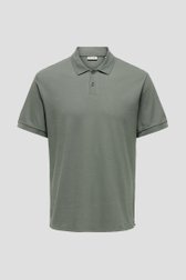Photo produit 1 de Polo gris-vert à manches courtes de Only & Sons pour Hommes