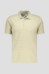 Polo kaki à imprimé écru de Casual Five pour Hommes