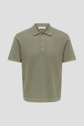 Photo produit 1 de Polo kaki en tissu texturé de Only & Sons pour Hommes