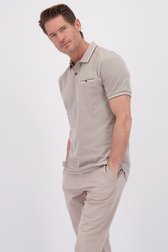 Le devant de Polo marron à manches courtes de Dansaert Blue pour Hommes