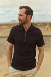 Polo noir avec fermeture à glissière courte de ONLY & SONS pour Hommes