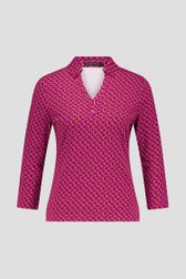 Polo orange-violet de Claude Arielle pour Femmes