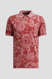 Photo produit 1 de Polo rouge à motif feuilles de Dansaert Blue pour Hommes