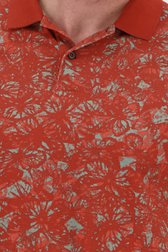 Polo rouge avec imprimé de BlueFields pour Hommes