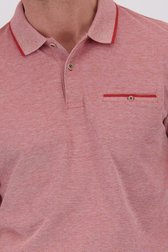 Polo rouge mélangé de Dansaert Blue pour Hommes