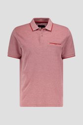 Polo rouge mélangé de Dansaert Blue pour Hommes