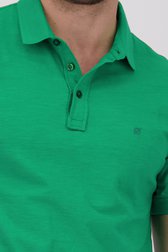 Polo vert à texture rayée de Ravøtt pour Hommes