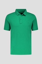 Polo vert à texture rayée de Ravøtt pour Hommes