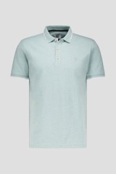 Polo vert avec boutons et rayures blanches de Upper East pour Hommes