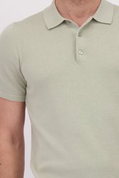 Détail de Polo vert clair à manches courtes de Michaelis pour Hommes