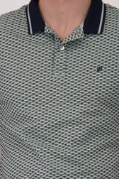 Polo vert clair à motif bleu de Ravøtt pour Hommes
