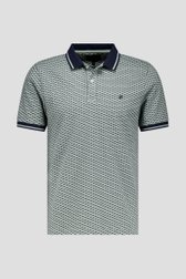 Polo vert clair à motif bleu de Ravøtt pour Hommes