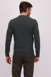 Le dos de Polo vert foncé avec laine de Marc O'Polo pour Hommes