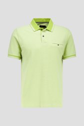Polo vert mélangé avec poche poitrine de Dansaert Blue pour Hommes
