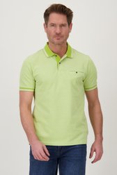 Polo vert mélangé avec poche poitrine de Dansaert Blue pour Hommes