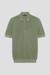 Photo produit 1 de Polo verte structurée avec fermeture zippée de Matinique pour Hommes
