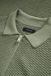 Photo produit 2 de Polo verte structurée avec fermeture zippée de Matinique pour Hommes