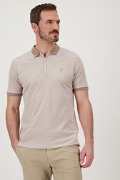 Polo zippé beige  de Upper East pour Hommes
