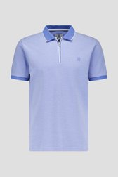 Polo zippé bleu clair  de Upper East pour Hommes