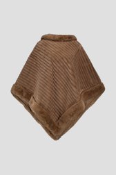 Photo produit 1 de Poncho beige en fausse fourrure de Liberty Island pour Femmes