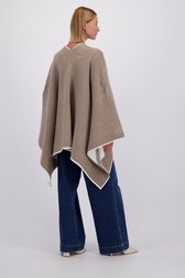 Le dos de Poncho gris - réversible de D'Auvry pour Femmes