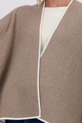 Détail de Poncho gris - réversible de D'Auvry pour Femmes