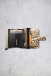 Photo produit 1 de Porte-cartes doré - Miniwallet crunch de Secri pour Femmes