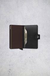 Détail de Porte-cartes en cuir noir  - Miniwallet original de Secri pour Hommes