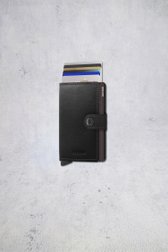 Photo supplémentaire 1 de Porte-cartes en cuir noir  - Miniwallet original de Secri pour Hommes