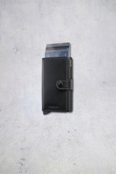 Photo supplémentaire 1 de Porte-cartes en cuir noir - Miniwallet original de Secri pour Hommes