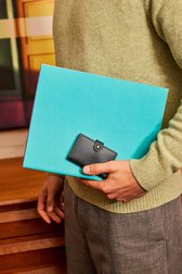 Photo supplémentaire 5 de Porte-cartes en cuir noir - Miniwallet original de Secri pour Hommes