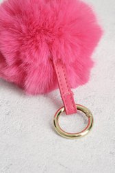 Porte-clés en fausse fourrure rose de Liberty Island pour Femmes