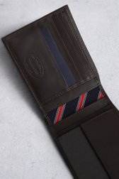 Le dos de portefeuille en cuir brun de Tommy Hilfiger pour Hommes