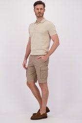 Vidéo de Bermuda beige avec poches cargo de Brassville pour Hommes