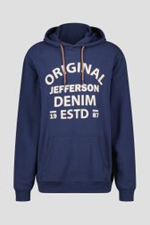 Pull à capuche bleu  de Jefferson pour Hommes