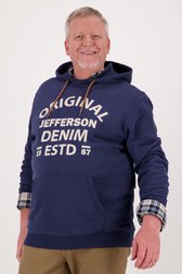 Pull à capuche bleu  de Jefferson pour Hommes