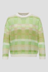 Pull à carreaux vert clair	 de Opus pour Femmes